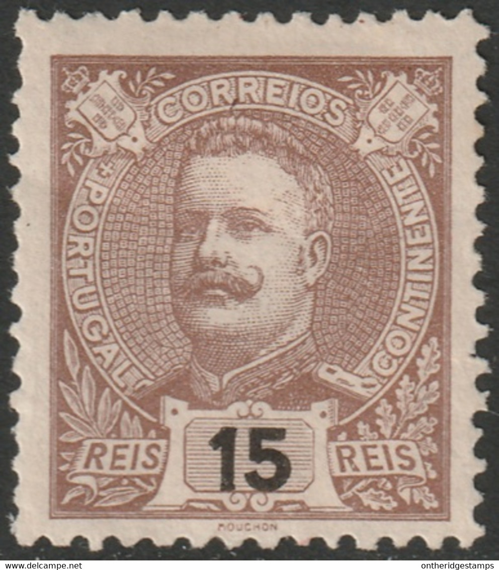 Portugal 1895 Sc 113 Yt 127 MH* Disturbed Gum Crease - Neufs