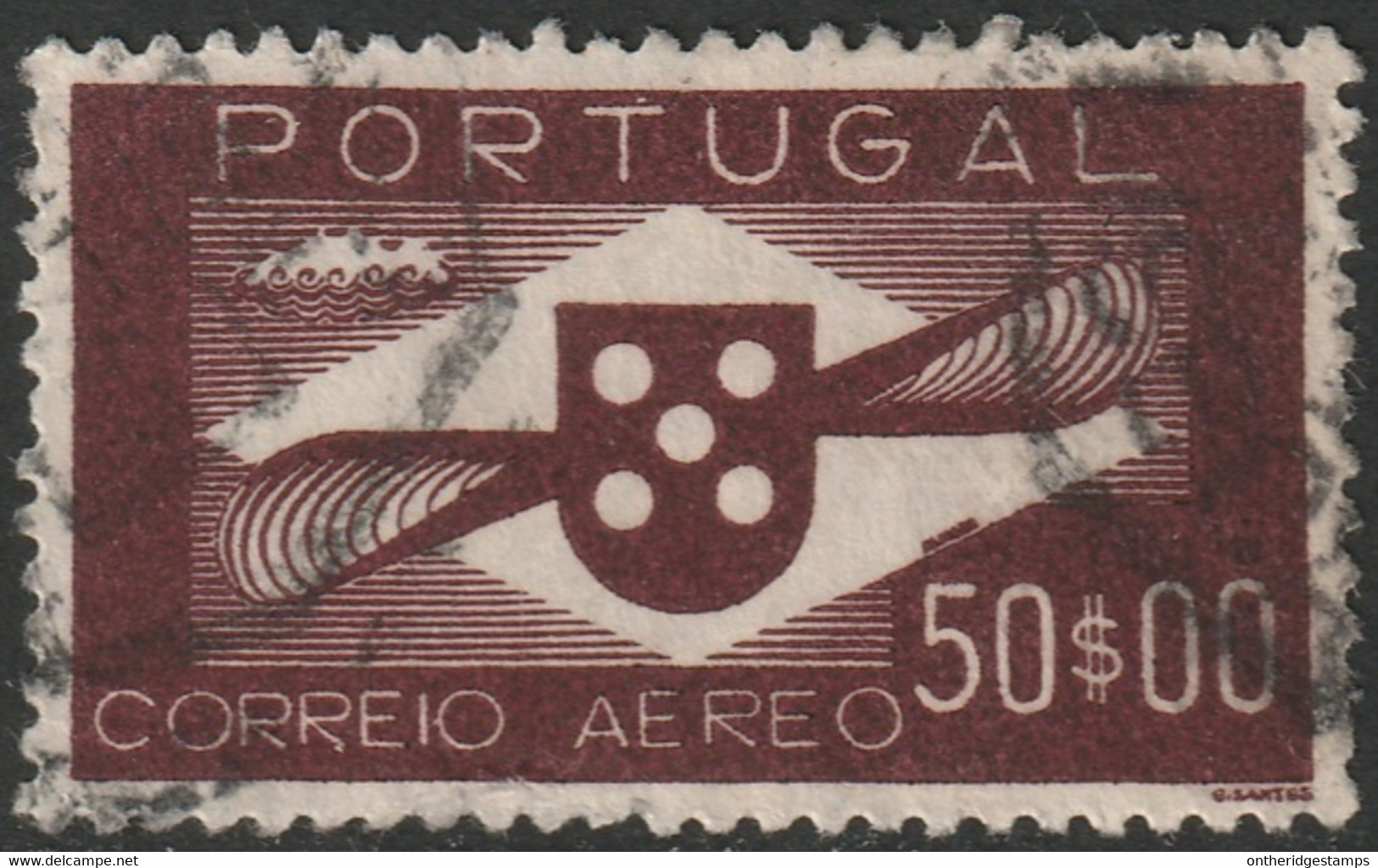 Portugal 1941 Sc C10 Yt PA10 Air Post Used - Used Stamps