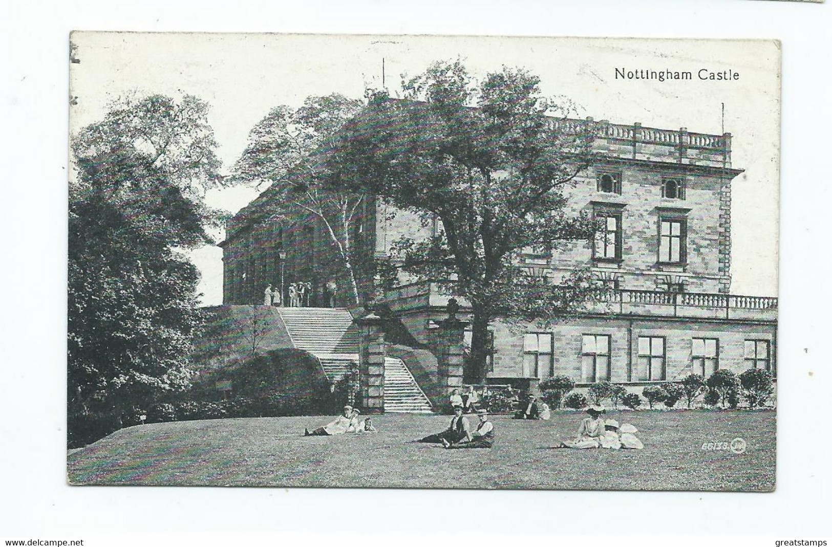 Nottinghamshire   Postcard  Nottingham Castle Animated Posted 1918 - Nottingham