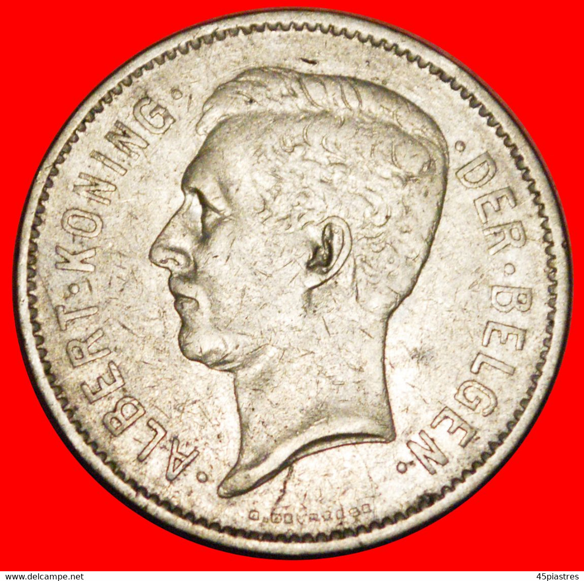 * DUTCH LEGEND (1930-1933): BELGIUM ★ 5 FRANCS - 1 BELGA 1931! ALBERT I (1909-1934)★LOW START ★ NO RESERVE! - 5 Frank & 1 Belga