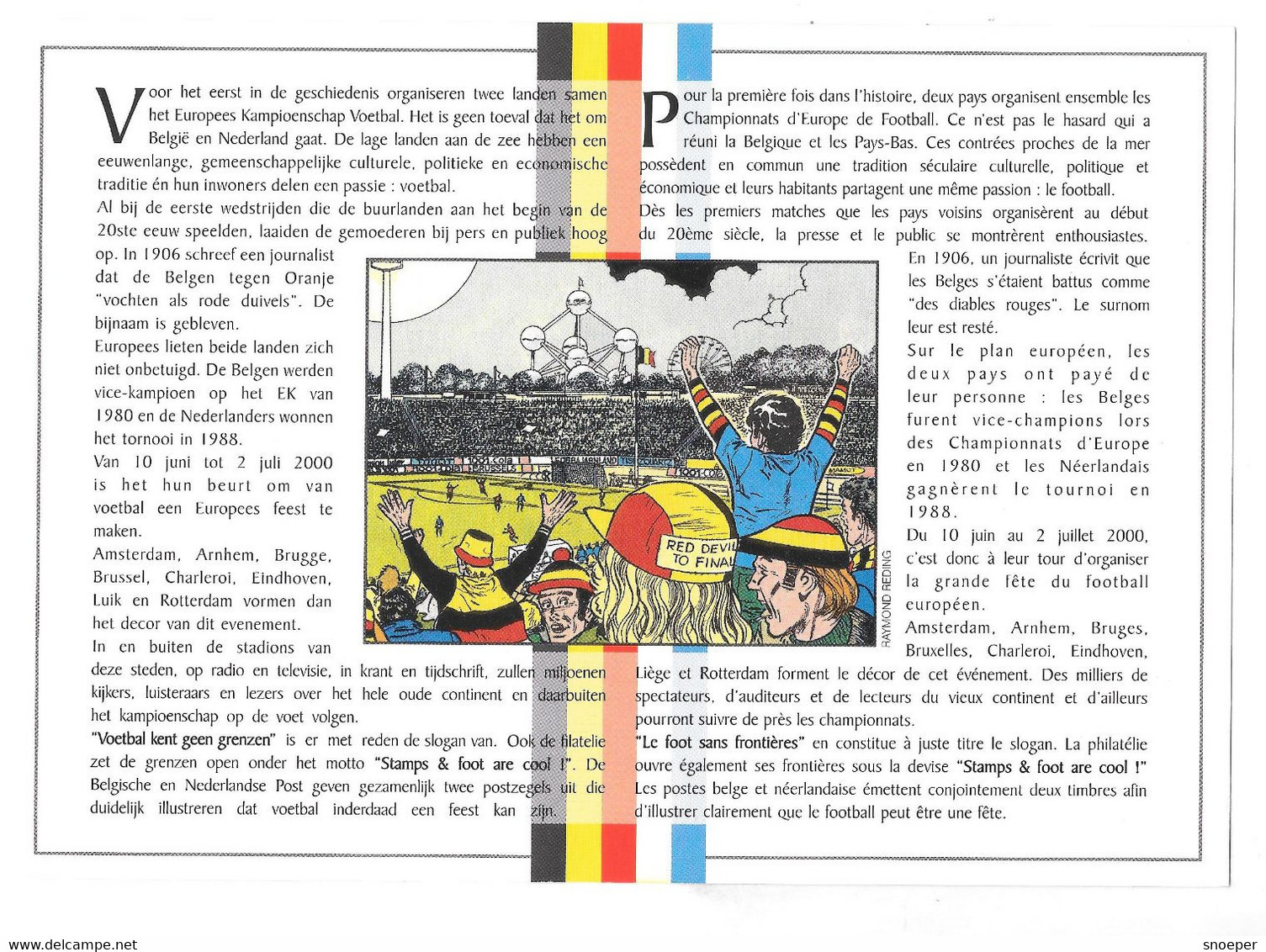 Stampscard  België Belgique -nederland 2000 - Covers & Documents