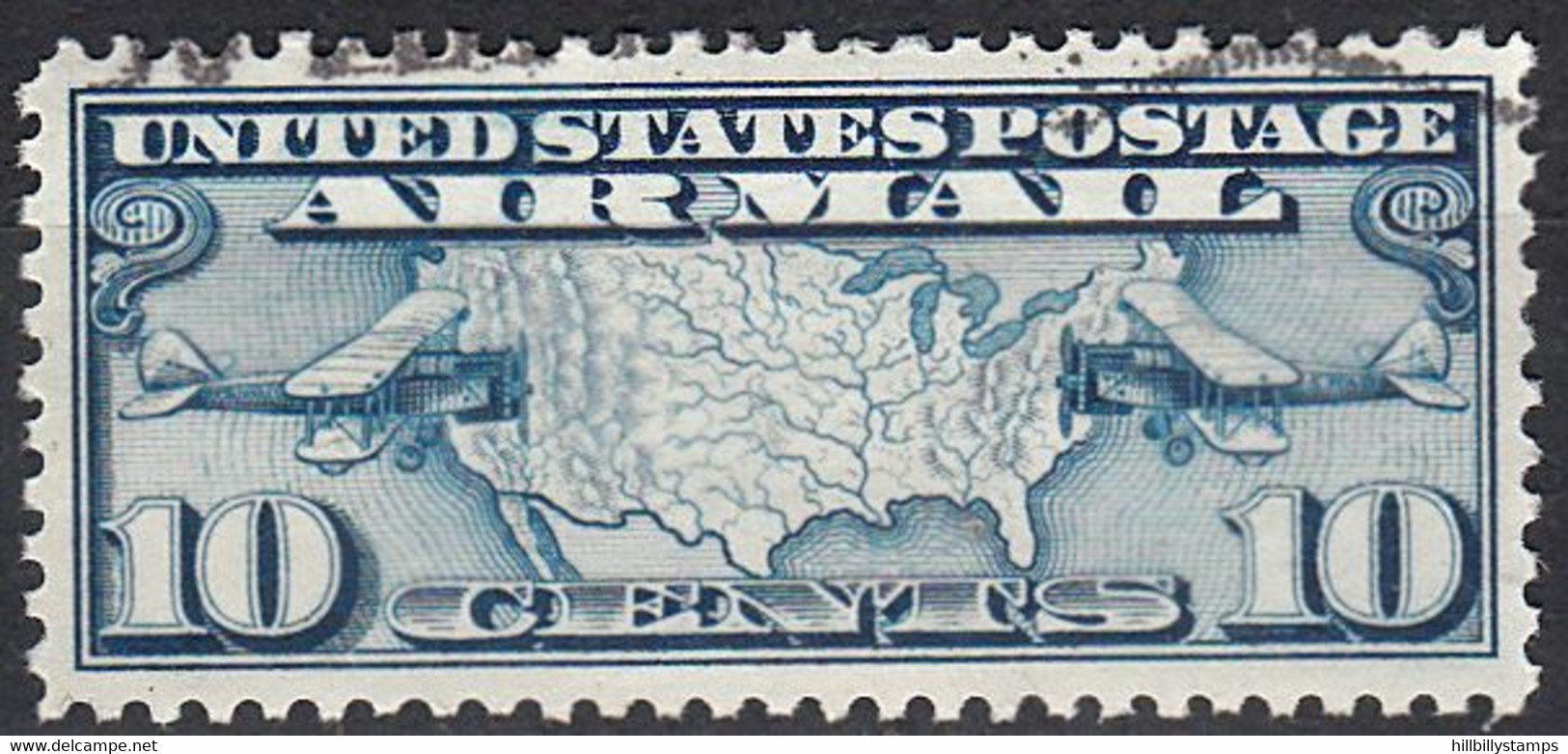 UNITED STATES  SCOTT NO.C7  USED  YEAR 1926 - 1a. 1918-1940 Usati