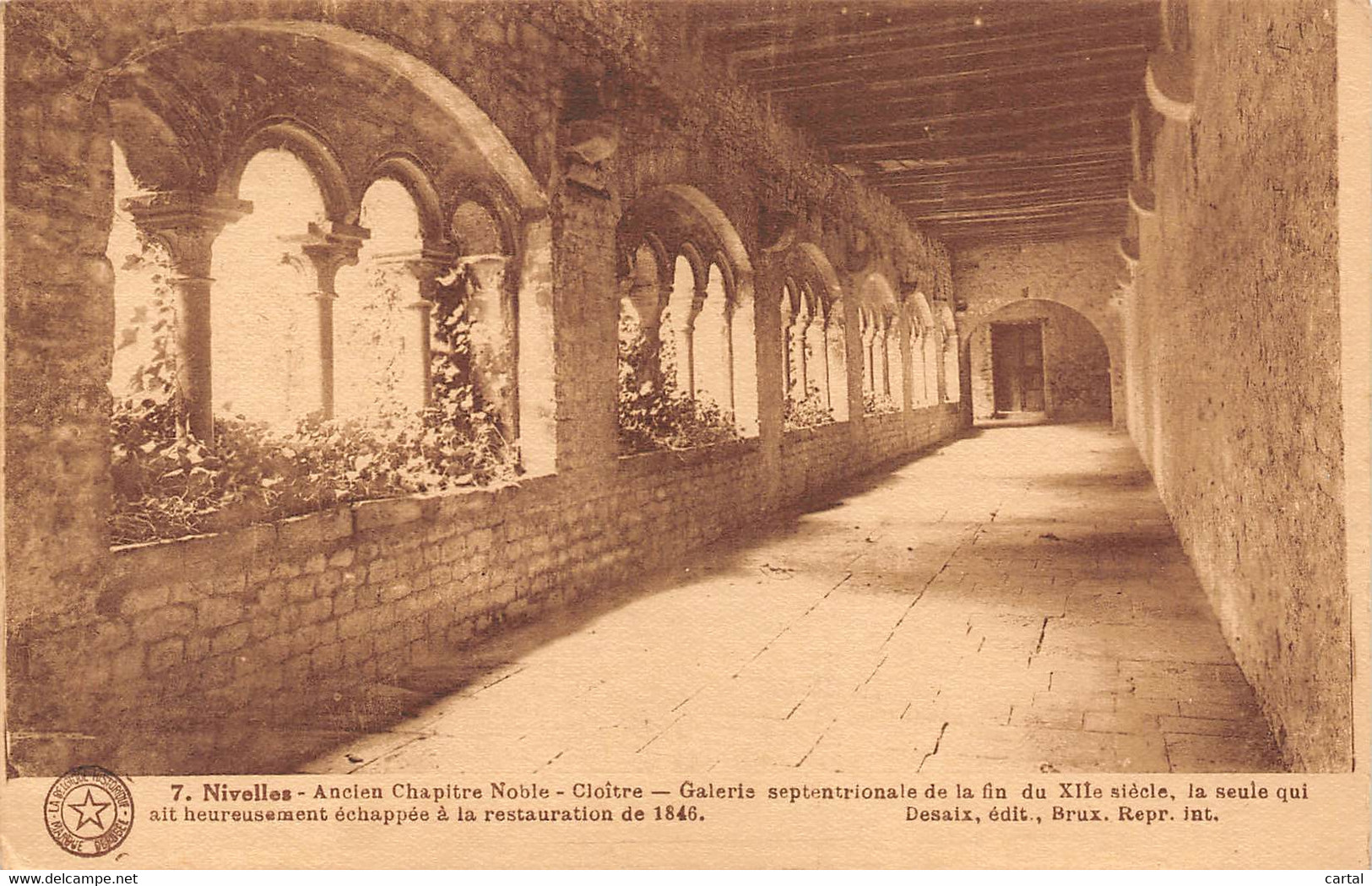NIVELLES - Ancien Chapitre Noble - Cloître - Galerie Septentrionale De La Fin Du XIIe Siècle - Nijvel