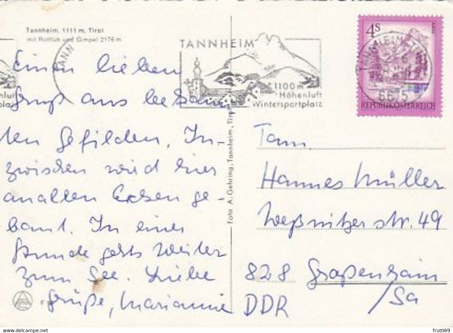 AK 071708 AUSTRIA - Tannheim In Tirol - Tannheim