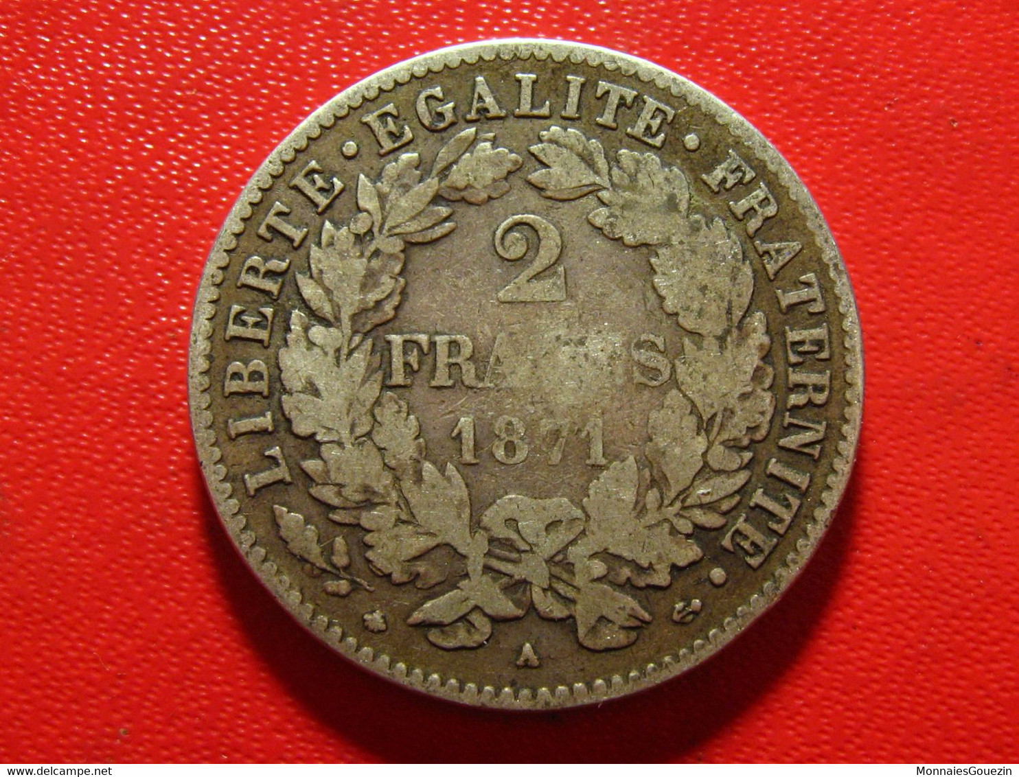 France - 2 Francs 1871 A Paris Cérès 6140 - 1870-1871 Gobierno De Defensa Nacional