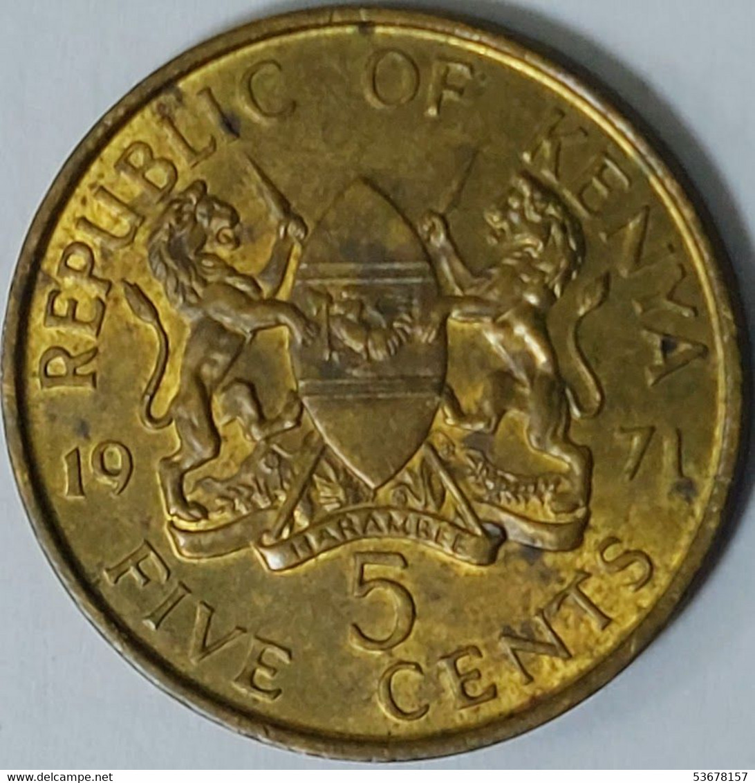 Kenya - 5 Cents 1971, KM# 10 (#1314) - Kenya