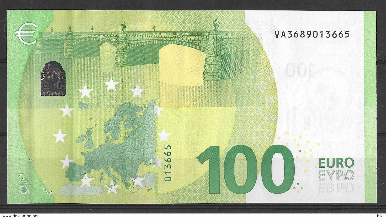 ESPAGNE - SPAIN - 100 € - VA - V004 B1 - UNC - Draghi - 100 Euro