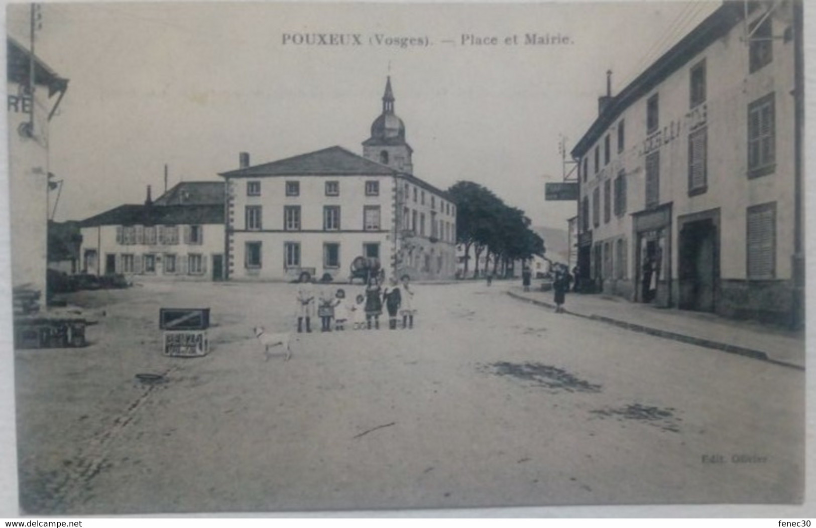 88 Pouxeux (Vosges) Place Et Mairie - Pouxeux Eloyes