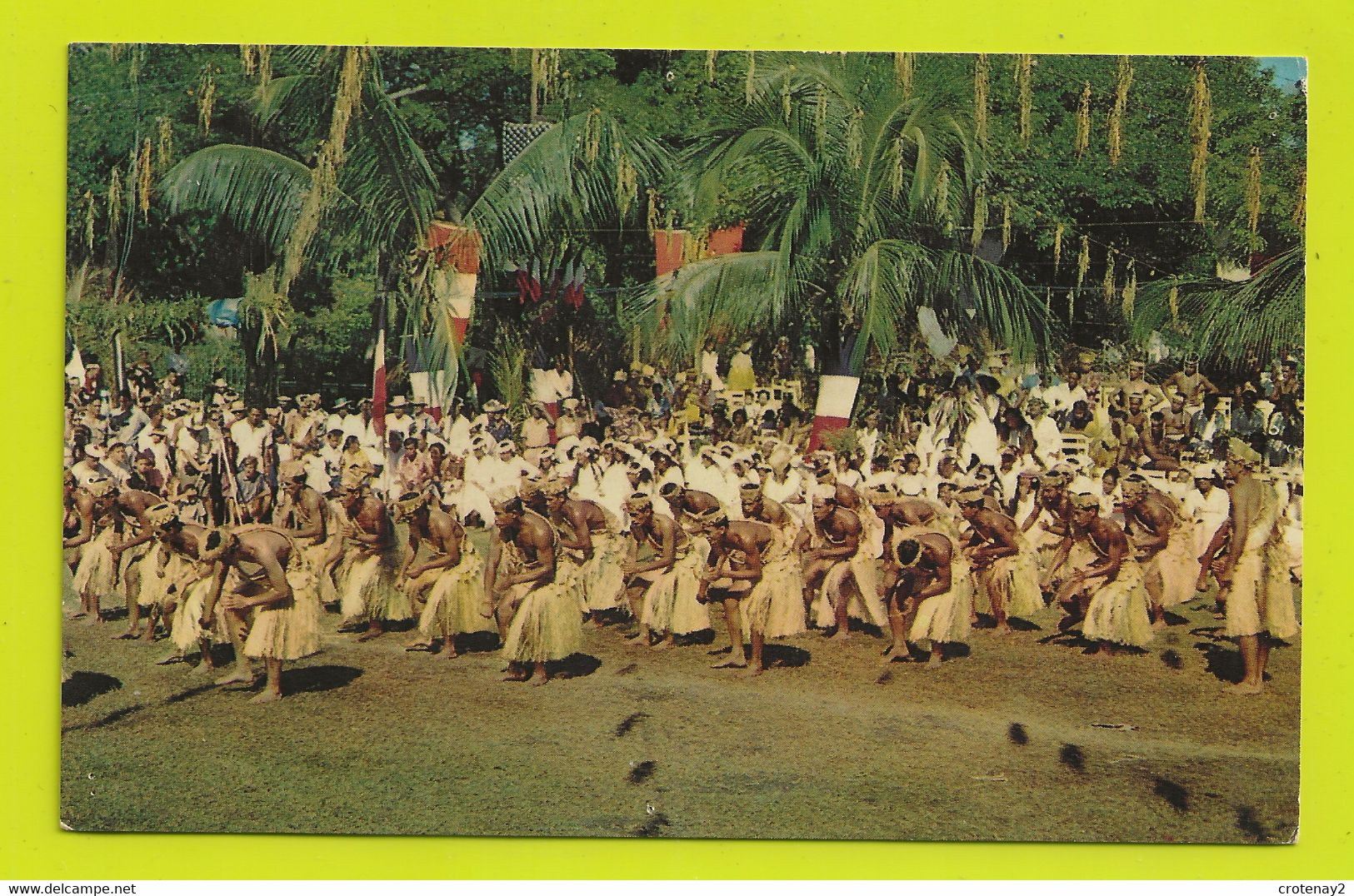 TAHITI Fêtes Du 14 Juillet Concours De OTEA Danse Tahitienne VOIR DOS - Polynésie Française