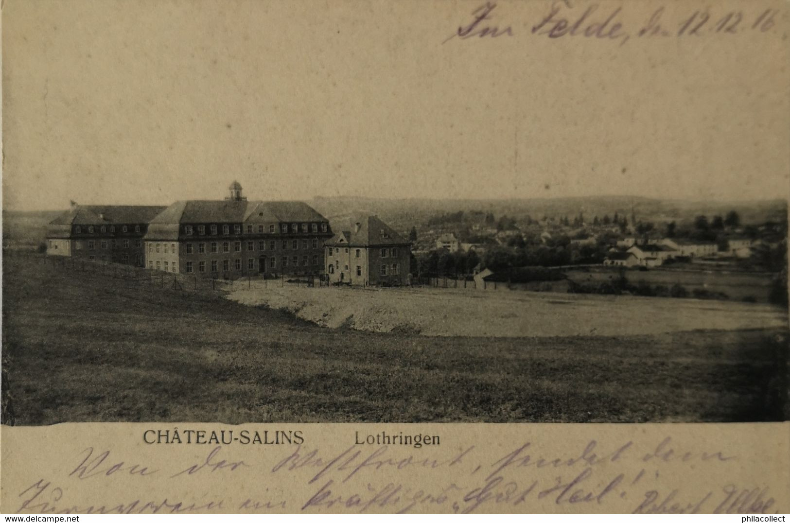 Chateau - Salins (57) Lothringen 1916 Feldpost - Chateau Salins