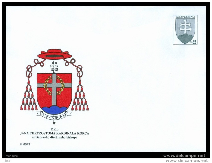 1999 : Cardinal De Nitra Jan Chrisostomus Kardinal KOREC / COB 34 Michel U 34 - Briefe