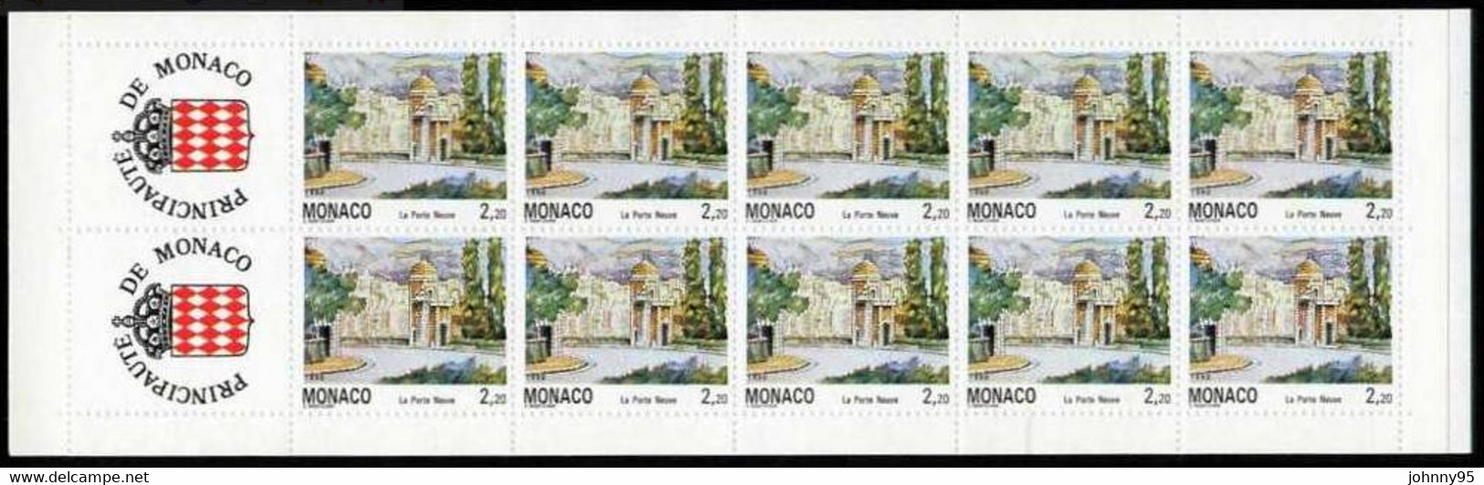 Année 1992 - N° 7 Et 8 - Timbres N° 1832 Et 1833 X 10 - Vues Du Vieux Monaco - Libretti