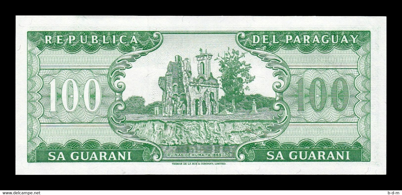 Paraguay 100 Guaraníes L.1952 (1982) Pick 205 Sign 4 SC UNC - Paraguay