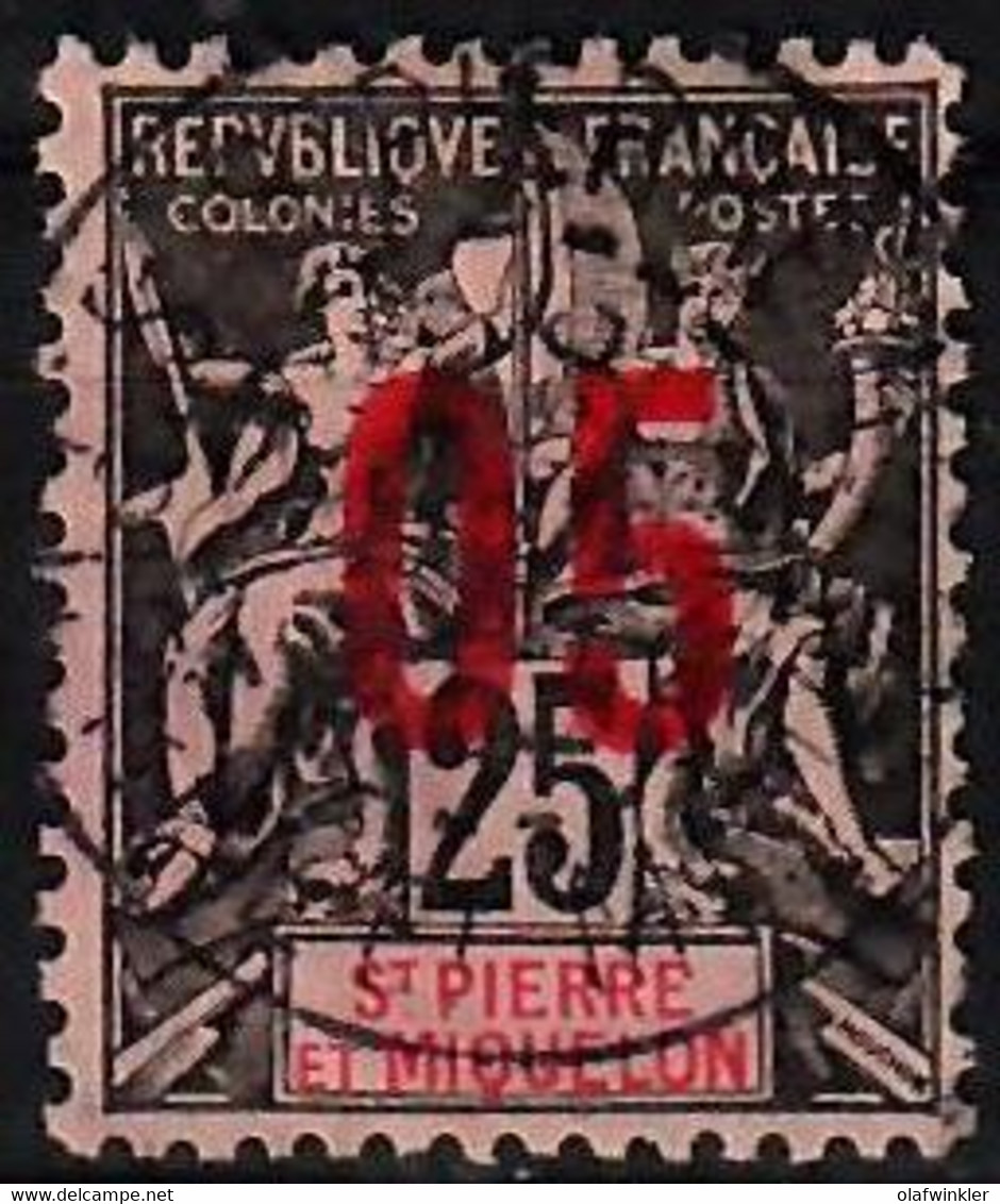 1912 Allégorie Surchargé  05 Sur 25 C. YT 98 / Sc 114 / Mi 94I Oblitéré / Used / Gestempelt [mu] - Used Stamps