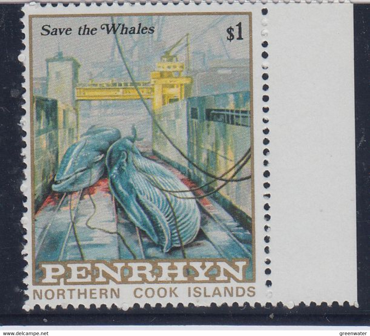 Penrhyn 1983 Save The Whales 1v ** Mnh (BO179) - Penrhyn