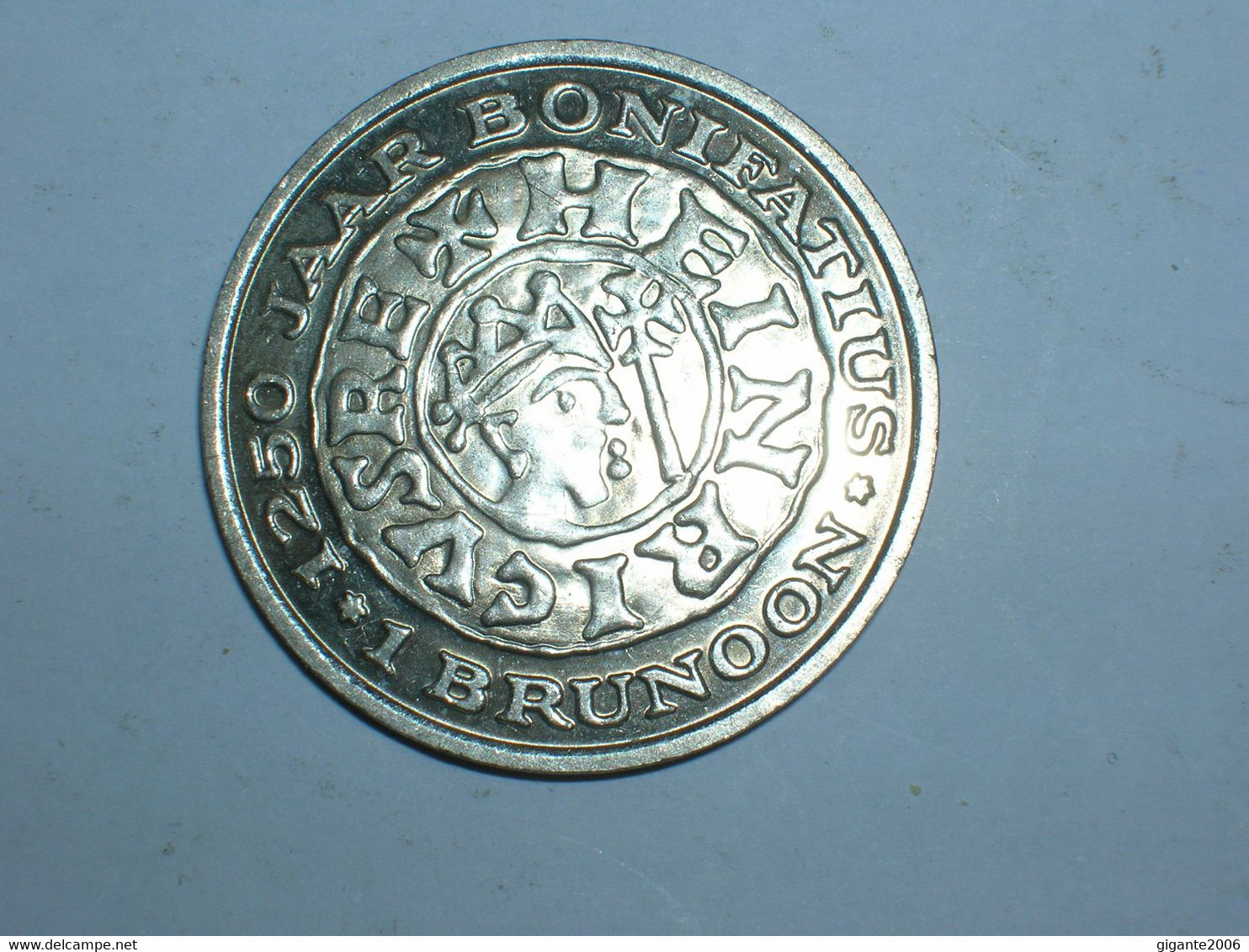 HOLANDA. 1 BRNOON. 1250 ANIVERSARIO BONIFACIO (10596) - Souvenirmunten (elongated Coins)