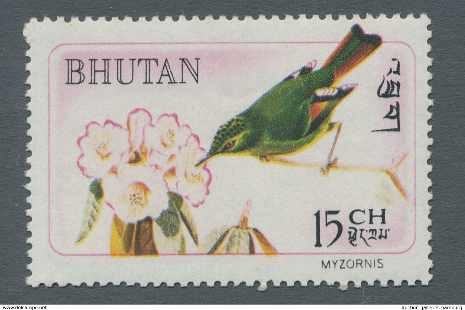 Bhutan: 1968, 15Ch. Domestic Birds, Artist`s Hand Painted Essay Of The Final Des - Bhutan