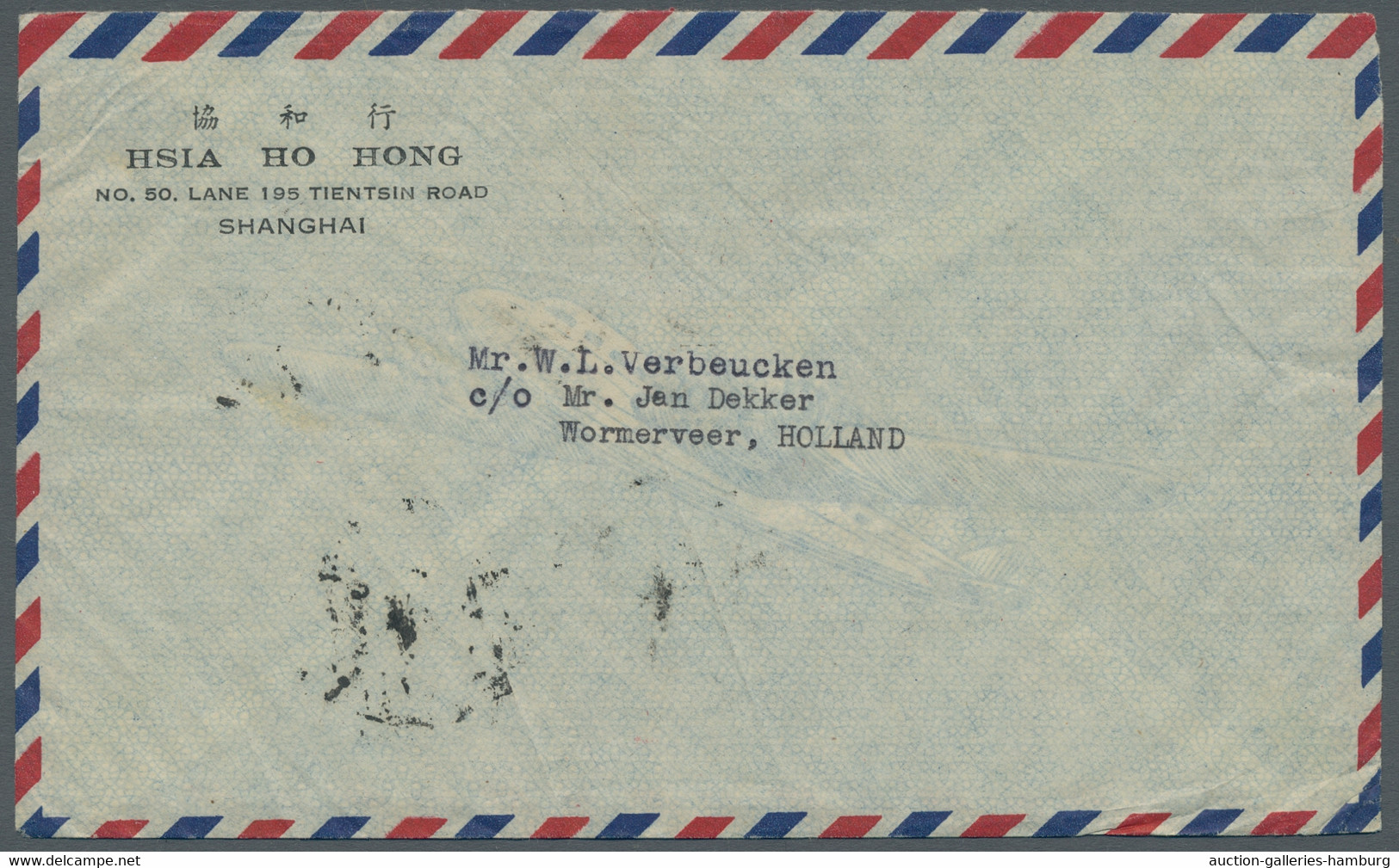 China: 1948, Sept 17, Inflation Period, Airmail Letter To The Netherlands Bearin - Cartas & Documentos