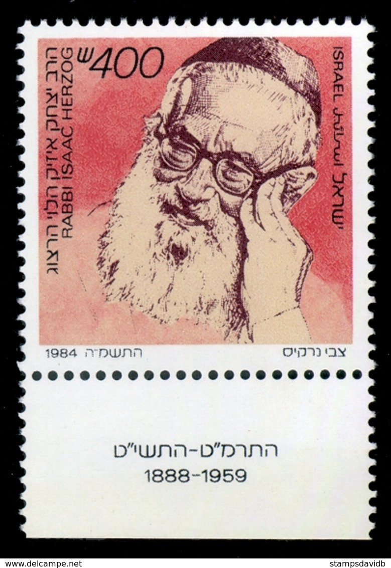 1984	Israel	976	Rabbi Isaac Herzog		2,70 € - Usati (con Tab)