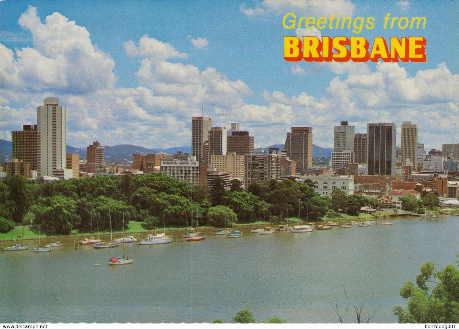 Brisbane Skyline From Gardens Reach, Queensland, Australia - Brisbane