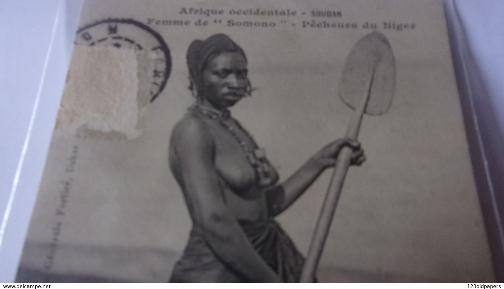 ♥️ FEMME SEINS NUS VOYAGEE SOUDAN FEMME DE SOMONO PECHEURS DU NIGER - Soedan