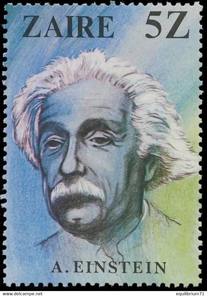 1016** (BL39) - 100e Anniversaire De La Naissance / 100e Verjaring Van De Geboorte Van - Albert Einstein - ZAÏRE - Albert Einstein