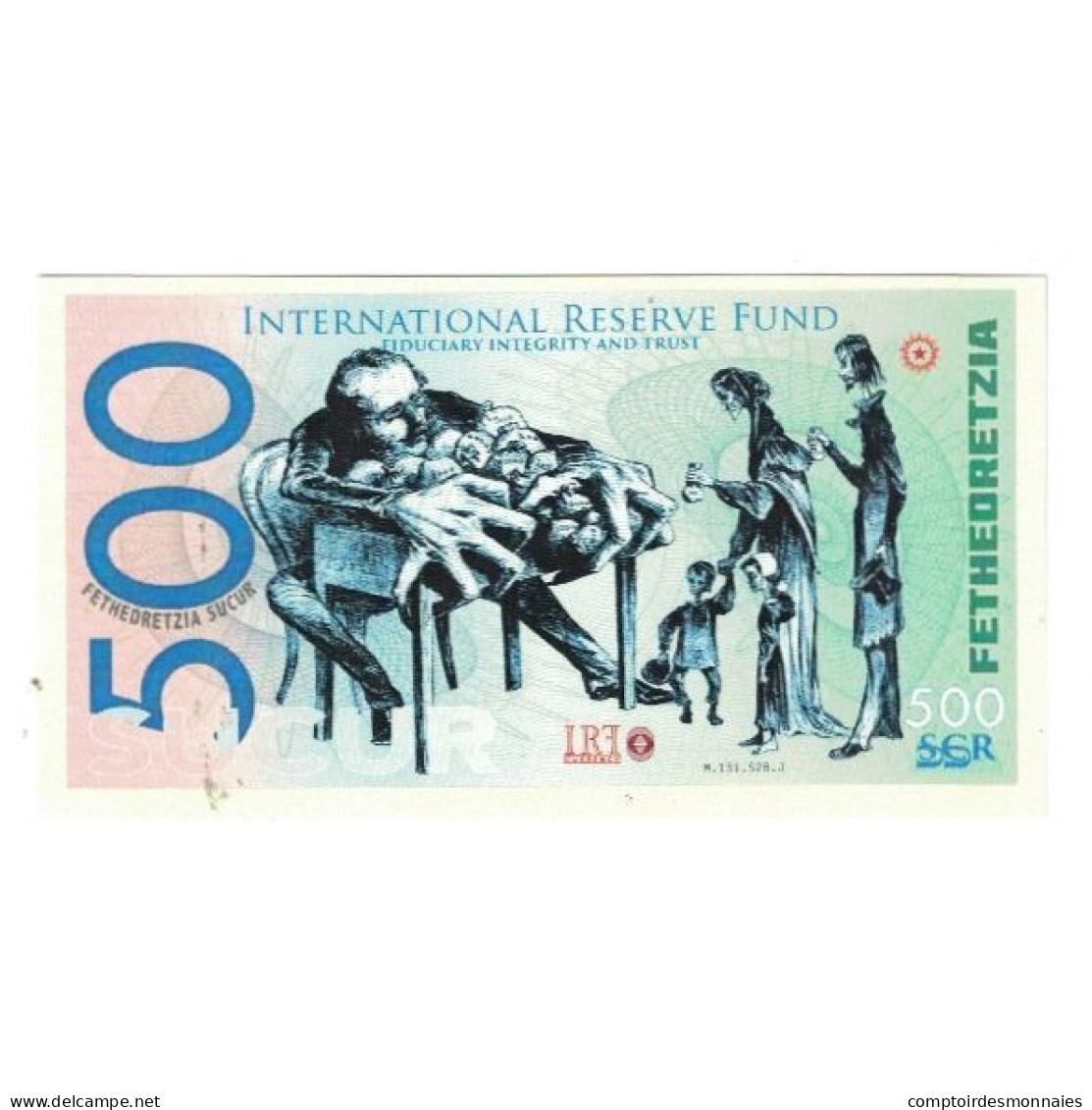 Billet, États-Unis, Billet Touristique, 2019, 500 SUCUR INTERNATIONAL RESERVE - Unidentified