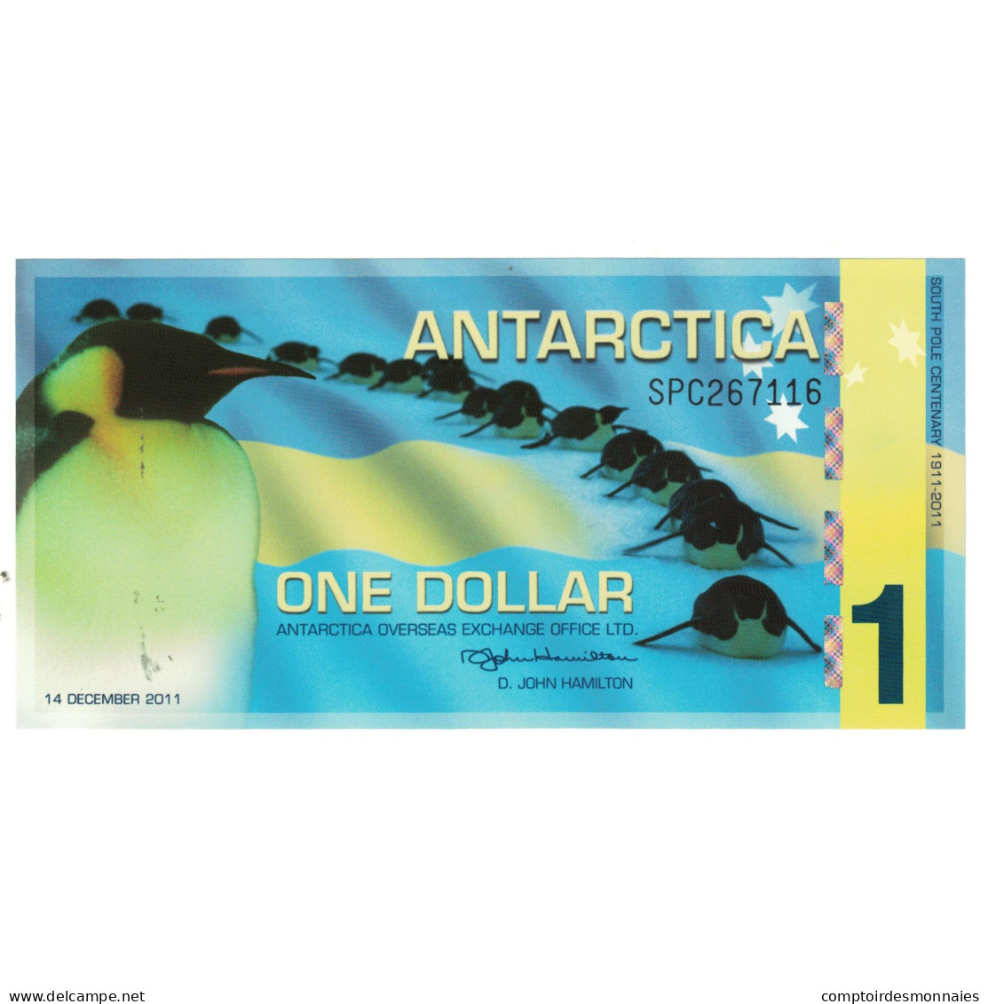 Billet, Antarctic, 1 Dollar, 2011, 2011-12-14, NEUF - Autres - Amérique