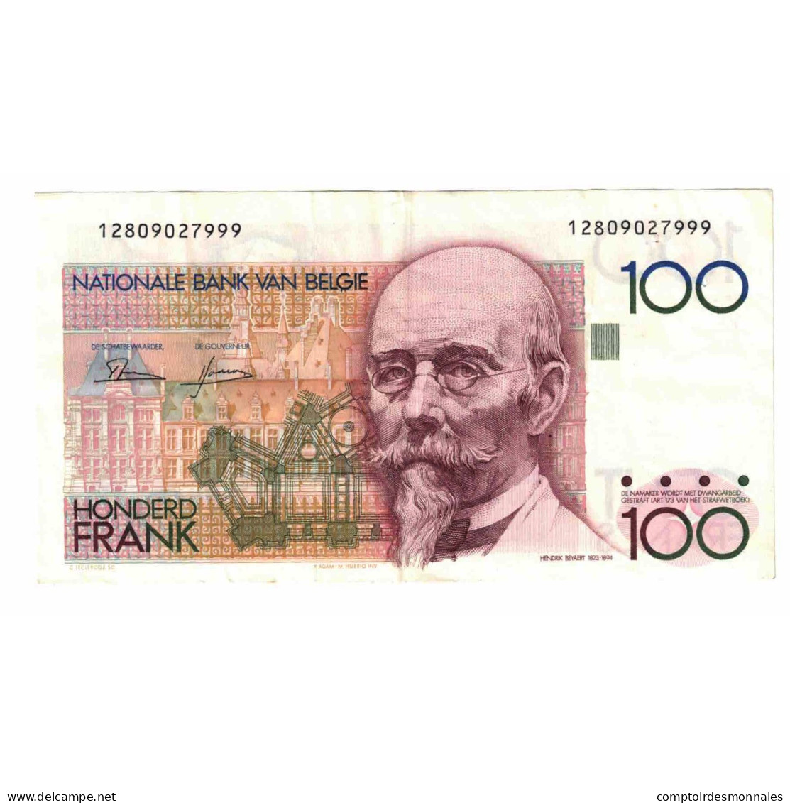 Billet, Belgique, 100 Francs, 1981-1982, Undated (1982-1994), KM:142a, SUP - 100 Francos