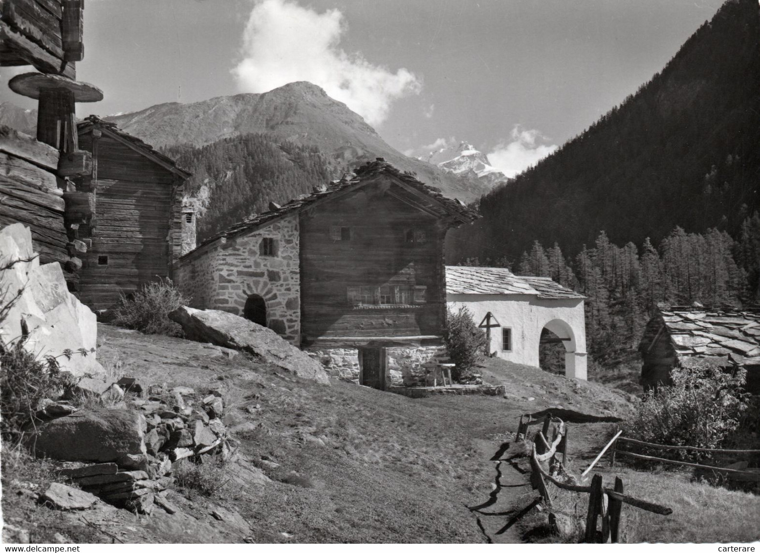 SUISSE,HELVETIA,SWISS,SWITZERLAND,SCHWEIZ,SVIZZERA,VALAIS,ZERMATT,BLATTEN,CARTE PHOTO PERREN ET BARBERINI,RARE,CHALET - Blatten