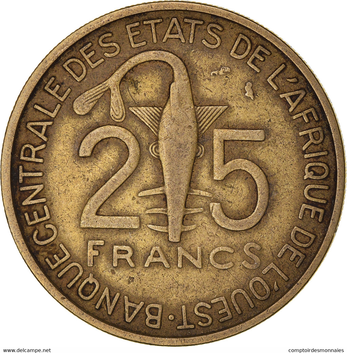 Monnaie, Communauté économique Des États De L'Afrique De L'Ouest, 25 Francs - Côte-d'Ivoire