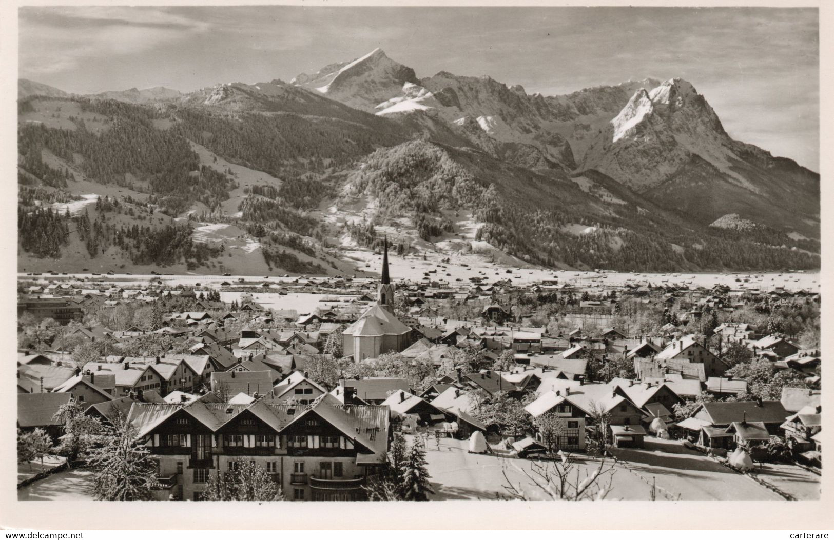 ALLEMAGNE,GERMANY,DEUTSCHLAND,BAVIERE,GARMISCH PARTENKIRCHEN,CARTE PHOTO BECKERT,RARE - Garmisch-Partenkirchen