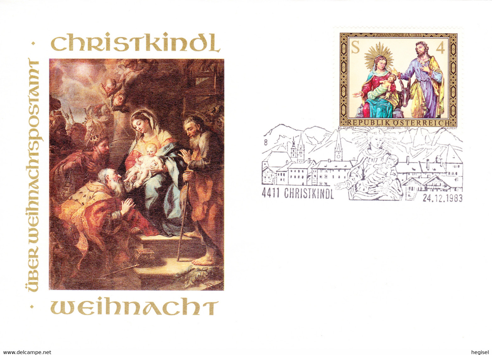 1983, "Weihnachten - Krippe Kitzbühel", SST. 4411 Christkindl 24.12.1983  UZ 8 - Máquinas Franqueo (EMA)