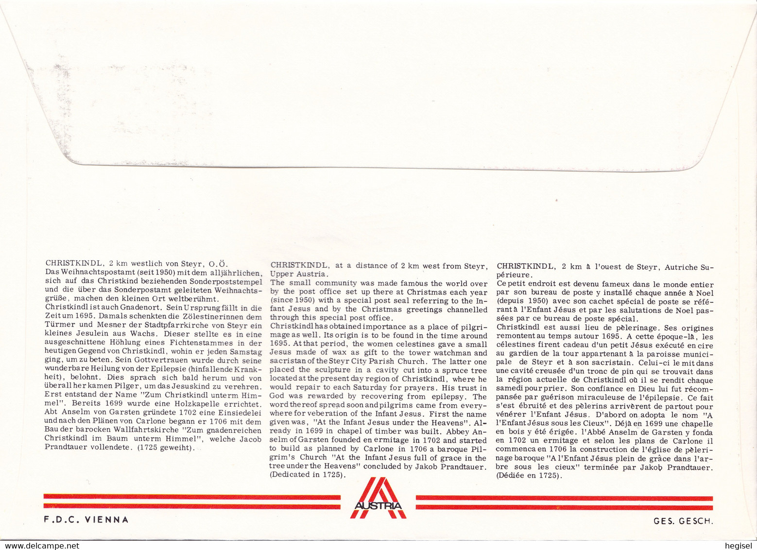 1983, "Weihnachten - Krippe Kitzbühel", SST. 4411 Christkindl 24.12.1983  UZ 8 - Máquinas Franqueo (EMA)