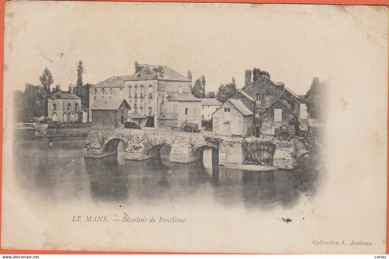 D72 - LE MANS - MOULIN DE PONTLIEU (erreur Sur La Carte Inscrit PONTLIÈNE) - Le Mans