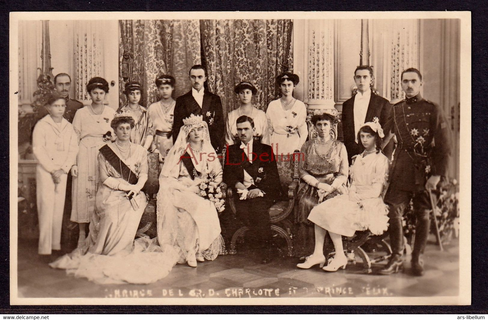 Postcard / ROYALTY / Luxembourg / Famille Ducale / Mariage / Grande-Duchesse Charlotte / Prince Felix / 1919 - Famiglia Reale