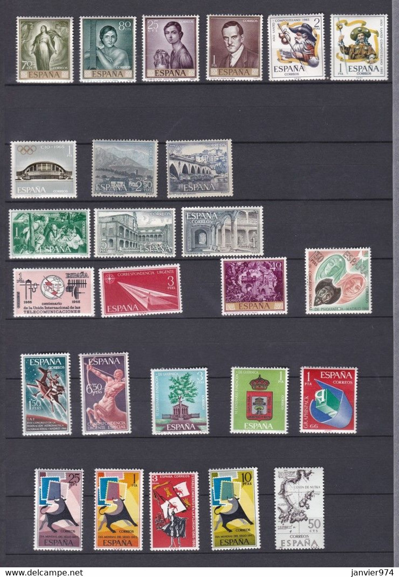 Espagne, 287 Timbres Neufs ,  Sans Trace De Charniers, Voir Les 14 Scans - Andere & Zonder Classificatie