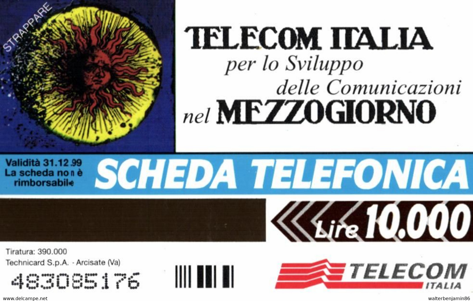 G 722 C&C 2763 SCHEDA TELEFONICA NUOVA MAGNETIZZATA GAZZETTA MEZZOGIORNO - Erreurs & Variétés