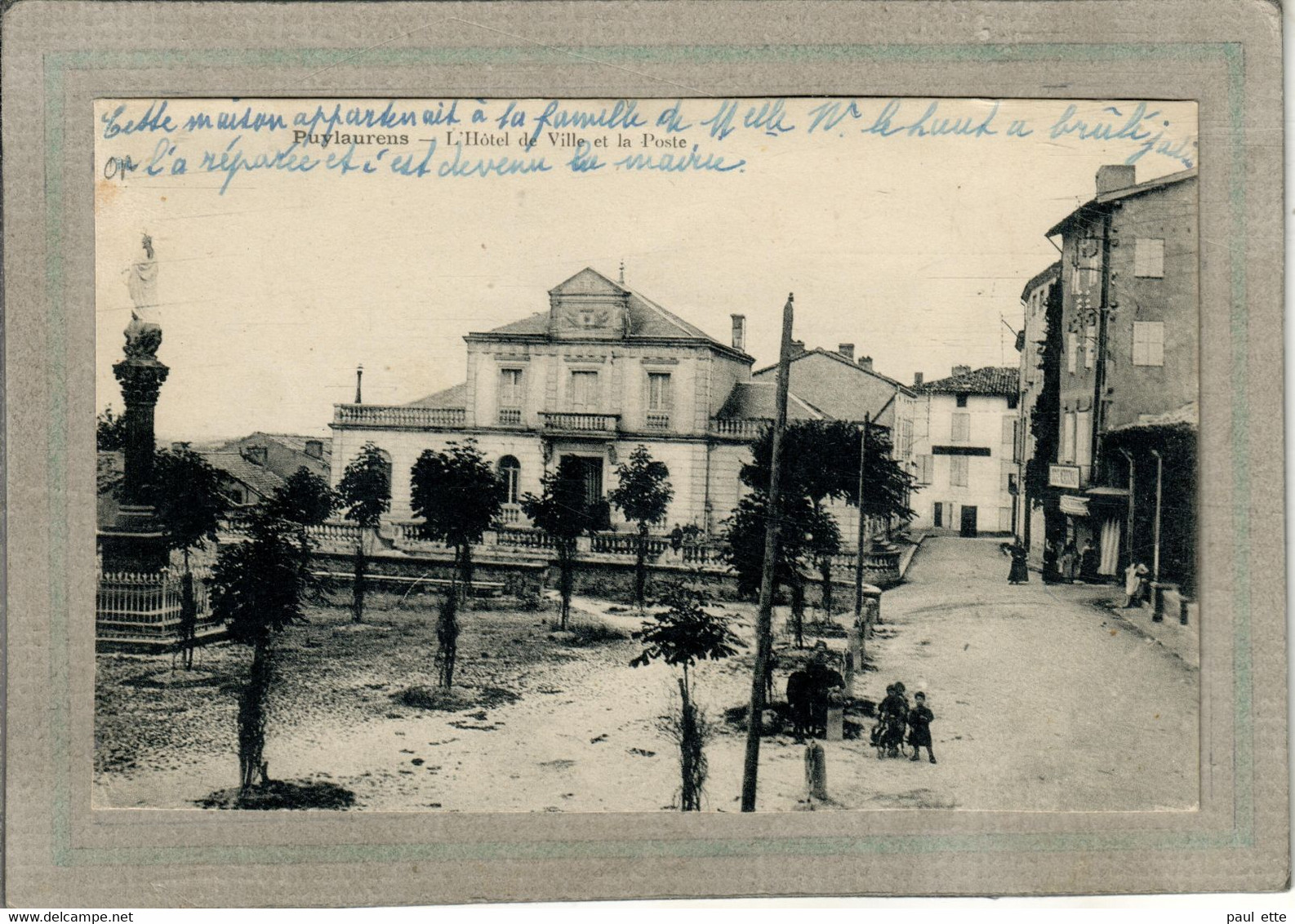 CPA - (81) PUYLAURENS - Aspect Du Quartier De L'Hôtel De Ville Et De La Poste Dans Les Années 20 - Puylaurens