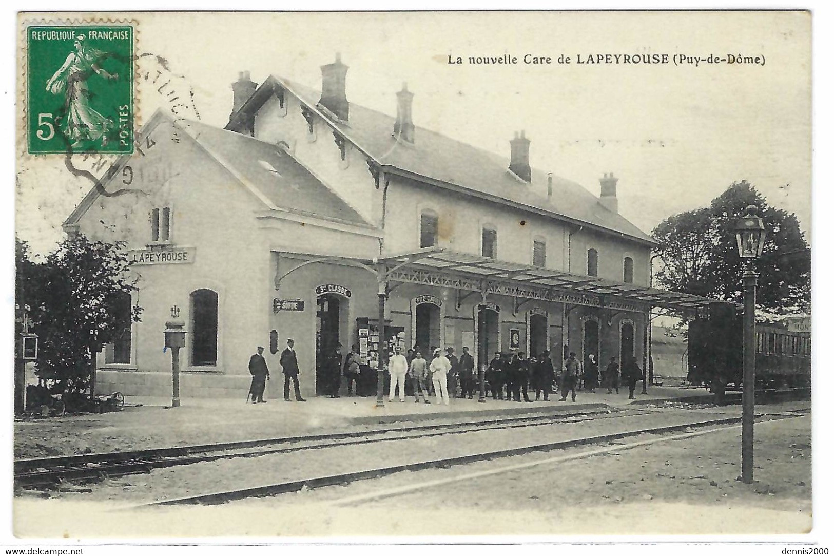 LAPEYROUSE (63) - La Nouvelle Gare De LAPEYROUSE - BELLE ANIMATION - Ed. A. Michel, St-Gervais-d' Auvergne - Autres & Non Classés