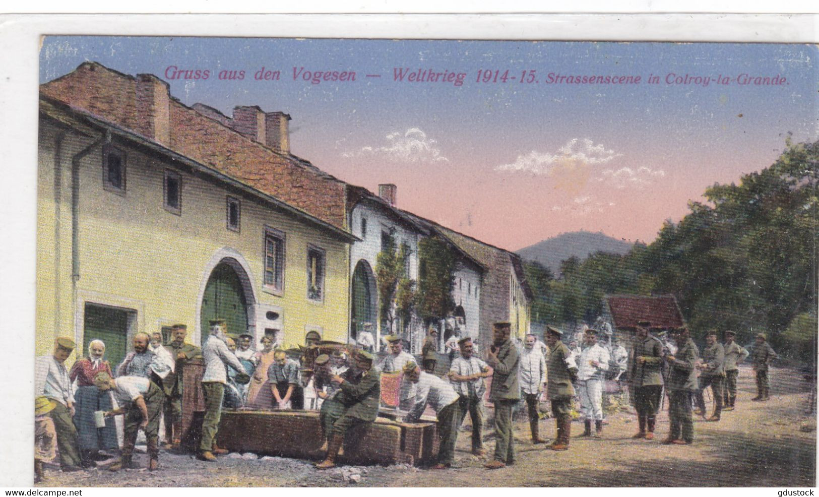 Vosges - Gruss Aus Den Vogesen - Weltkrieg 1914-15 - Strassenscene In Coltoy-la-Grande - Colroy La Grande