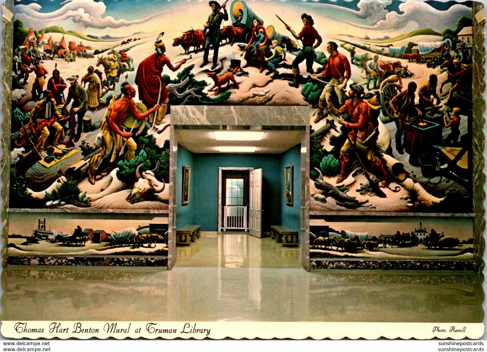 Missouri Independence Thomas Hart Benton Mural In Truman Library - Independence