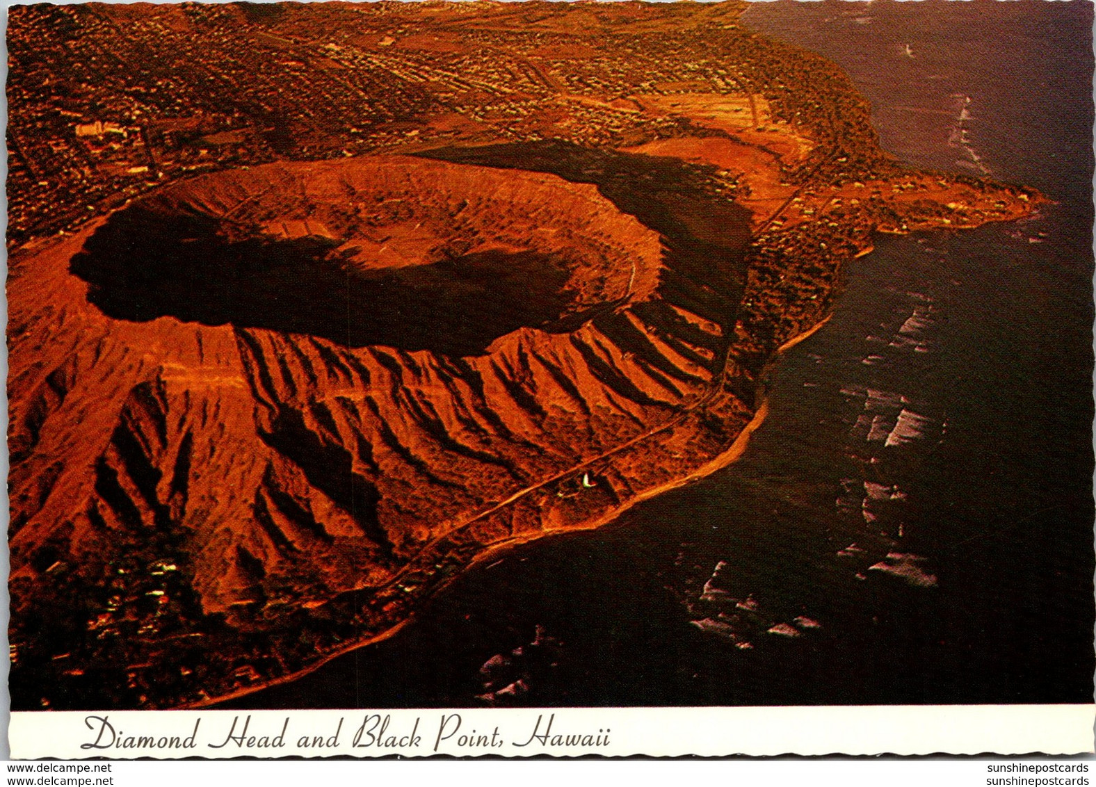 Hawaii Oahu Aerial View Diamond Head And Black Point - Oahu