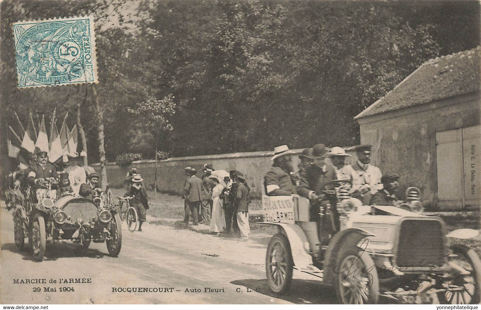 78 - YVELINES - ROCQUENCOURT - Auto Fleuri - Marche De L'Armée 29 Mai 1904 - Superbe - 10873 - Rocquencourt