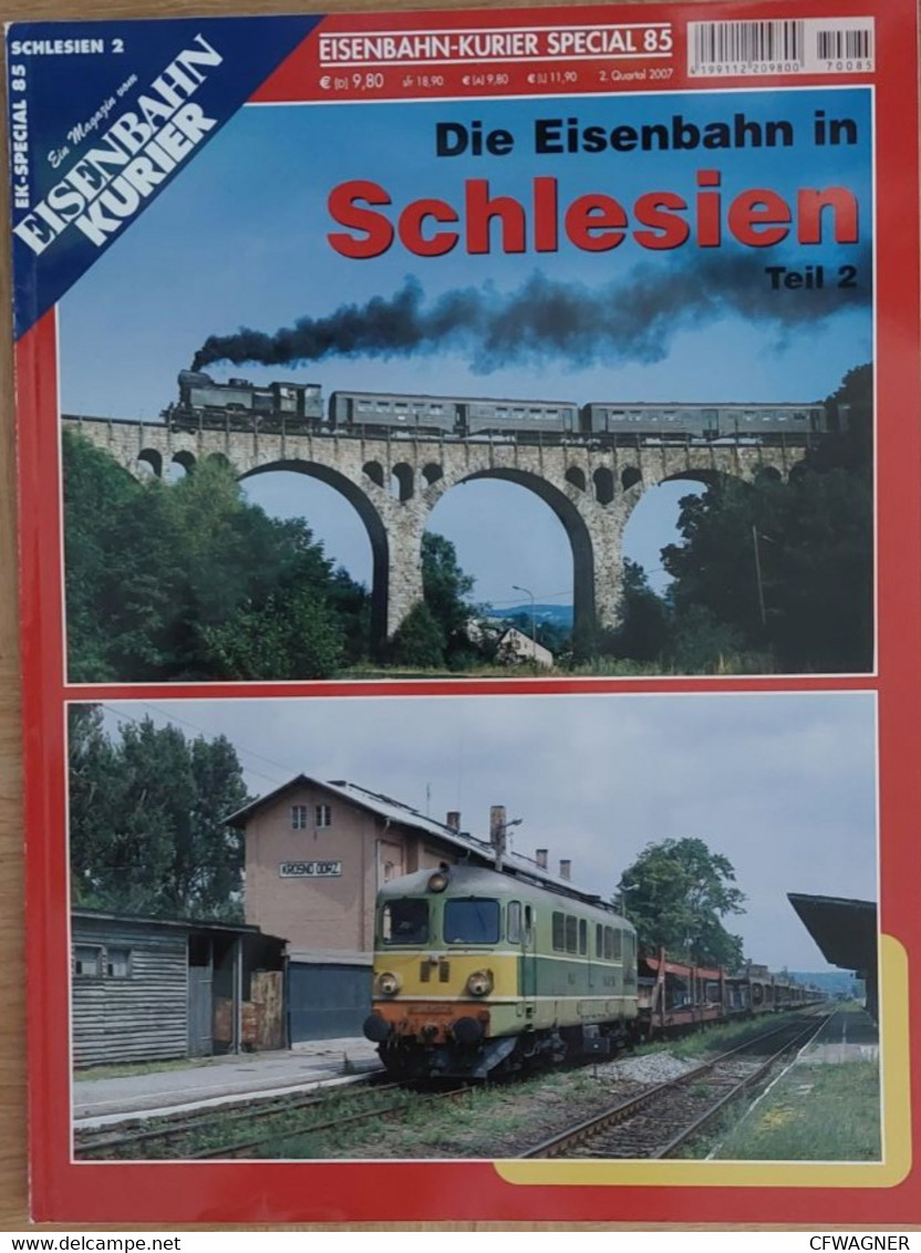 SCHLESIEN - EISENBAHN KURIER SEZIAL Nr. 85 (viele Historische Bilder, Statistiken, Pläne Etc.) - Auto En Transport