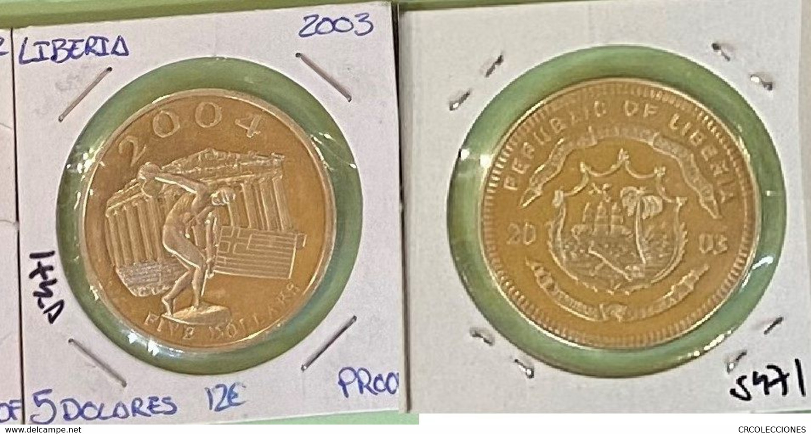 E5471 MONEDA LIBERIA 5 DOLARES 2003 PROOF 12 - Liberia