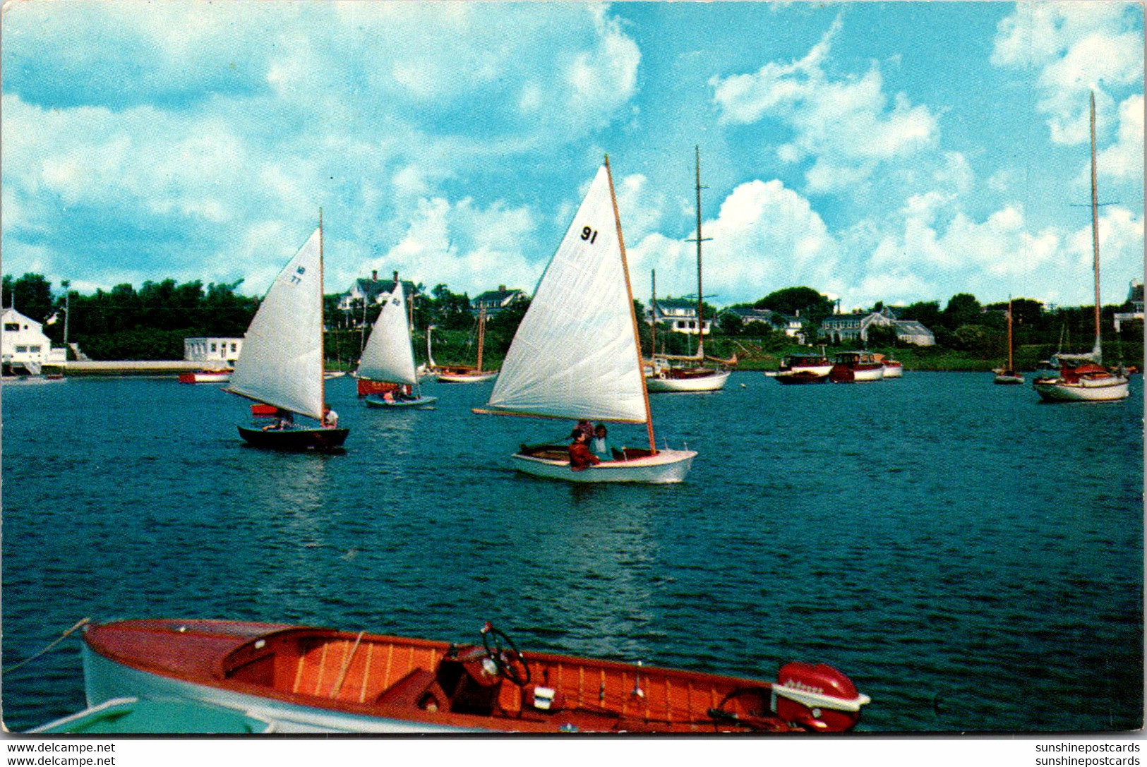 Massachusetts Cape Cod Harwichport Sailboats On Wychmere Harbor - Cape Cod