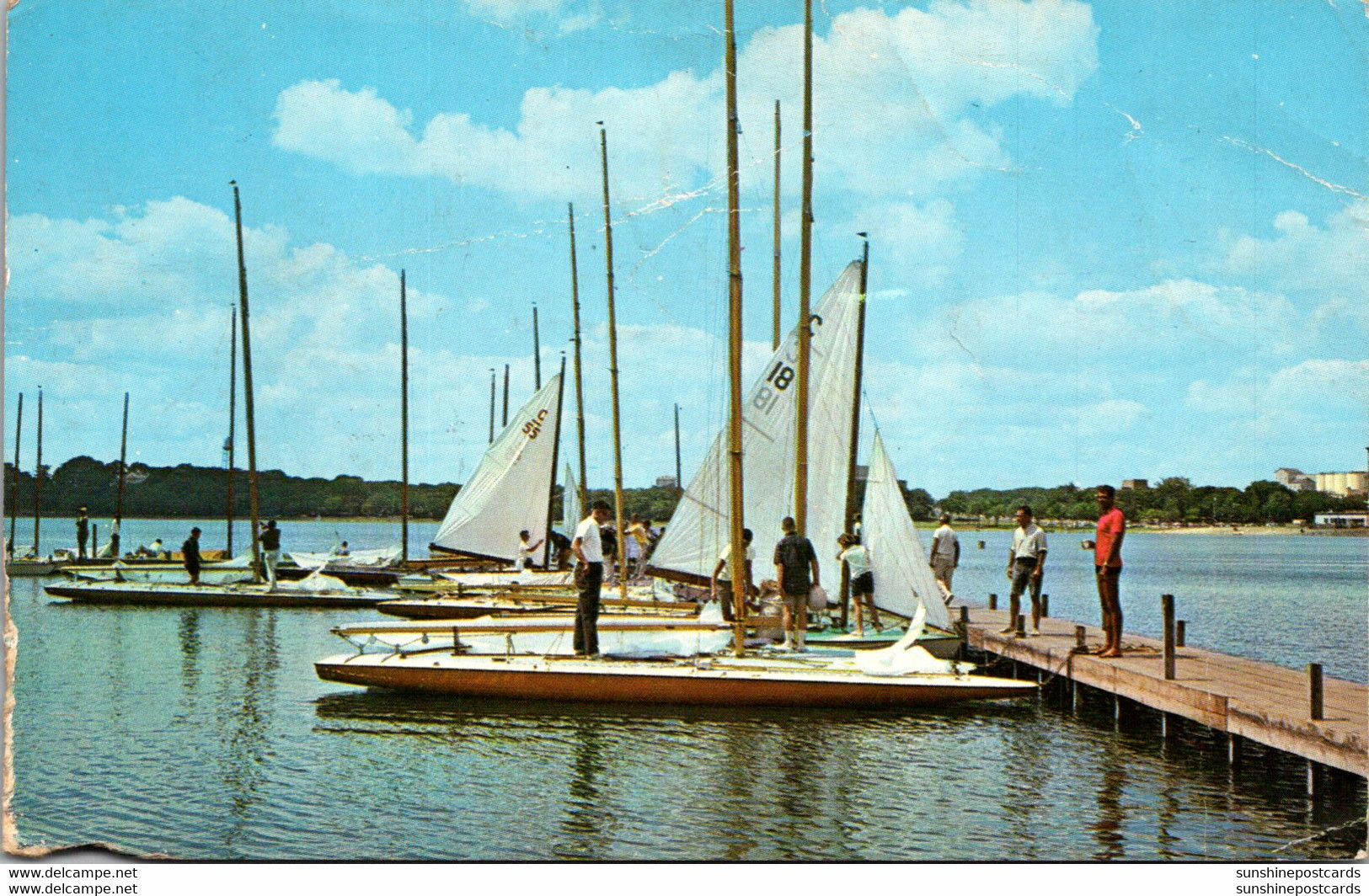 Minnesota Minneapolis Sailboating On Lake Calhoun 1963 - Minneapolis