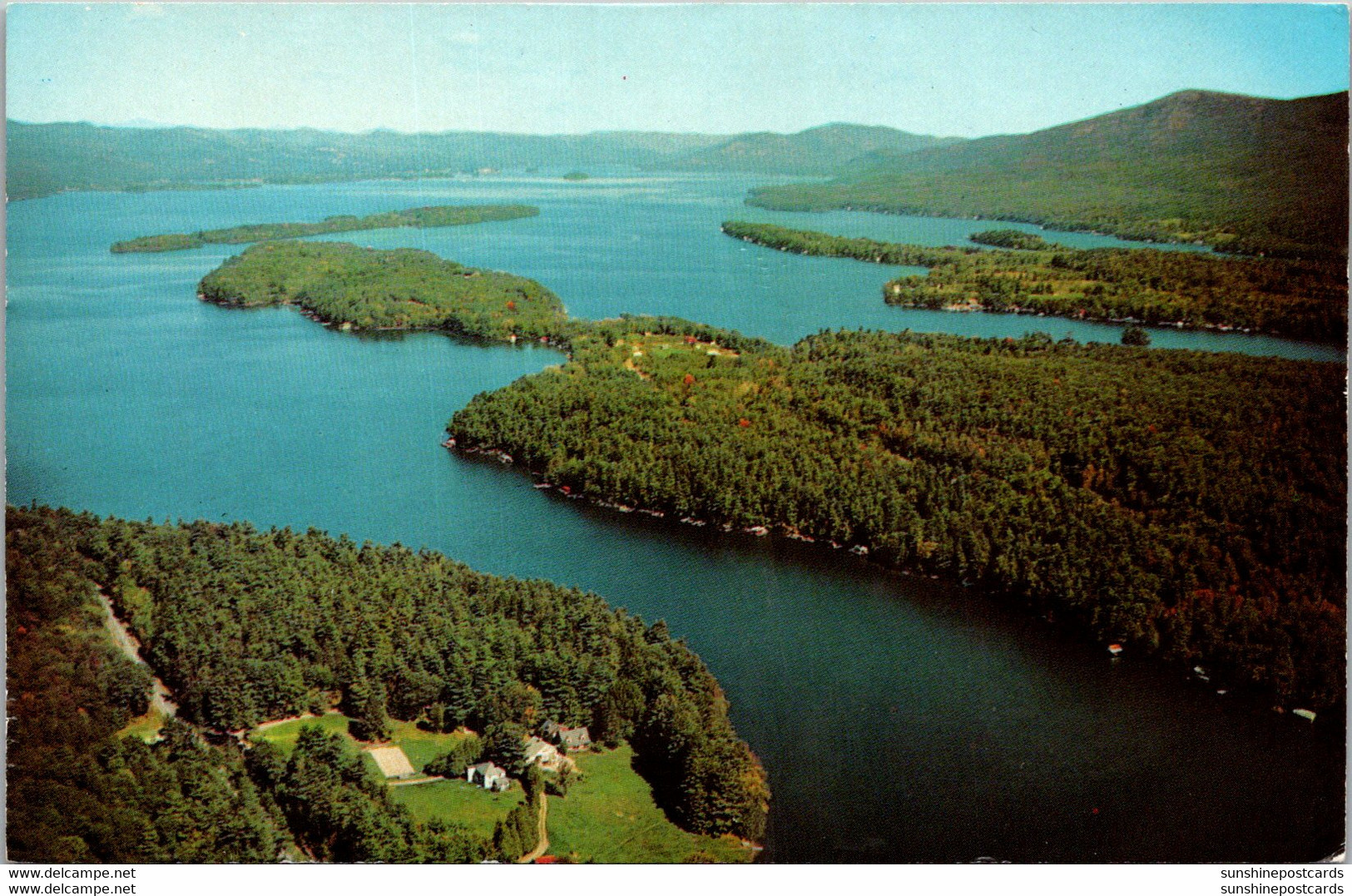 New York Lake George Looking North Showing Dunhams Bay - Lake George