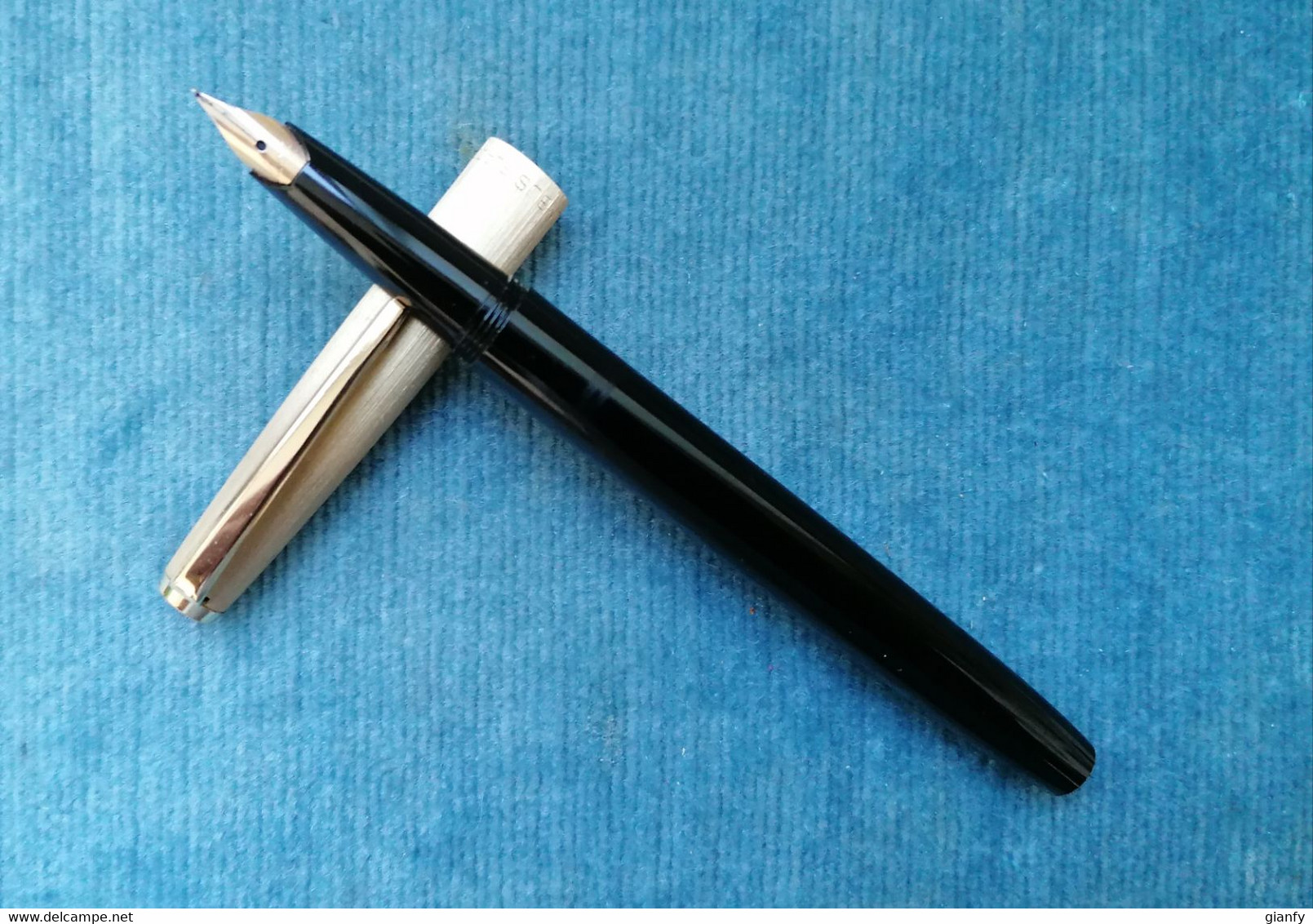 PENNA STILOGRAFICA COLUMBUS CAPPUCCIO PLACCATO ORO 1960 ITALIAN FOUNTAIN PEN - Stylos